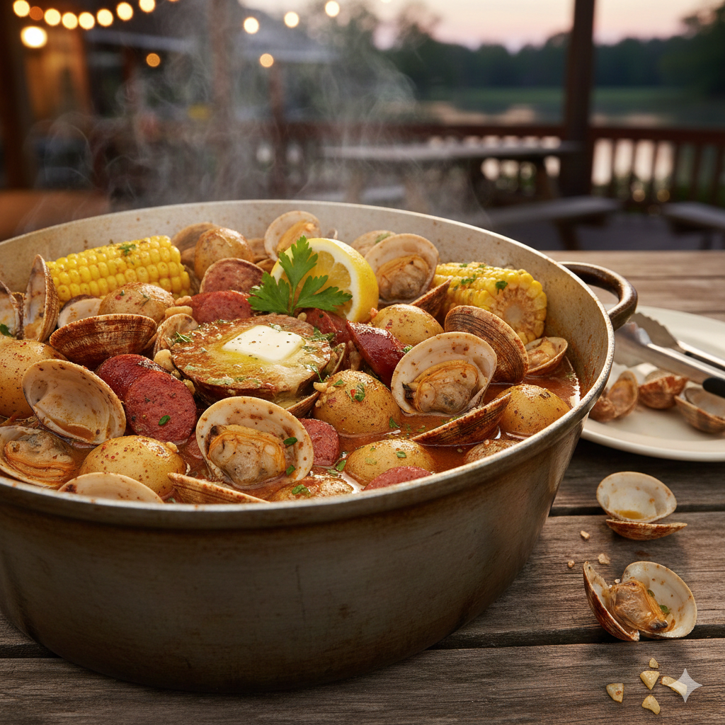 Cajun Boiled Clams Add-On (1 Pound)