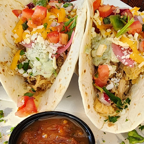 TACO PLATE BEEF OR CHICKEN (Catered Box Lunch)