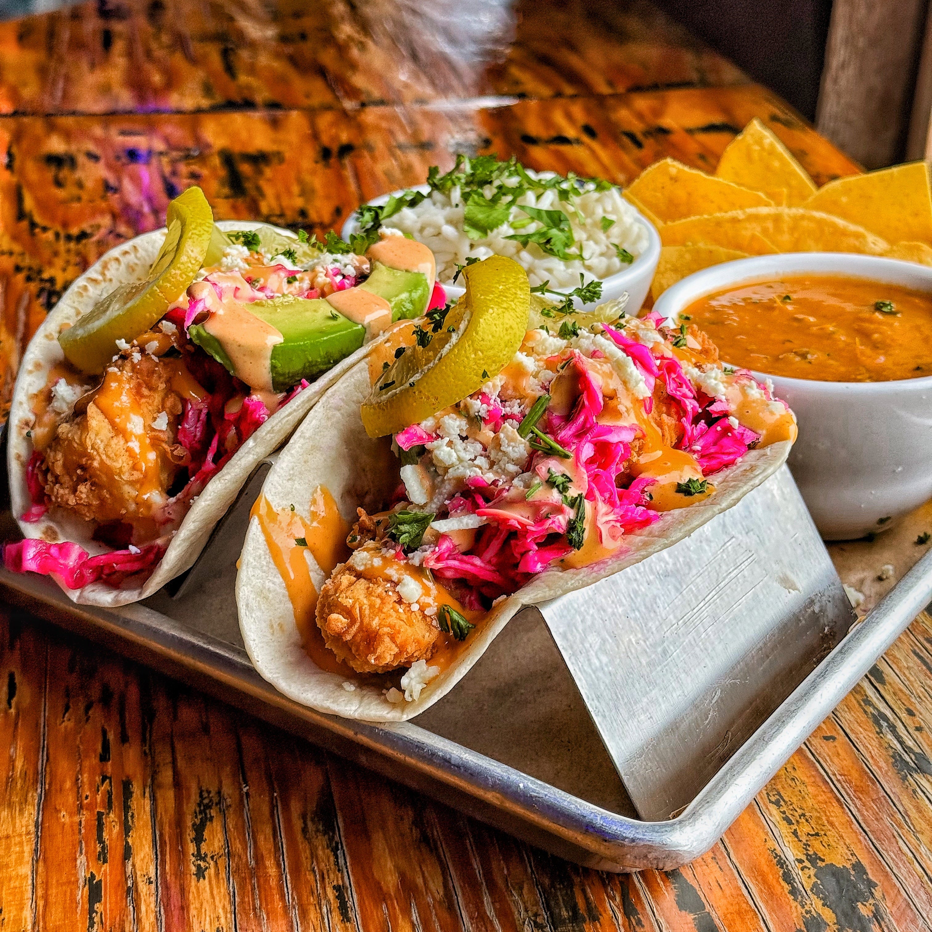 SEA BASS TACOS (Catered Buffet Style)