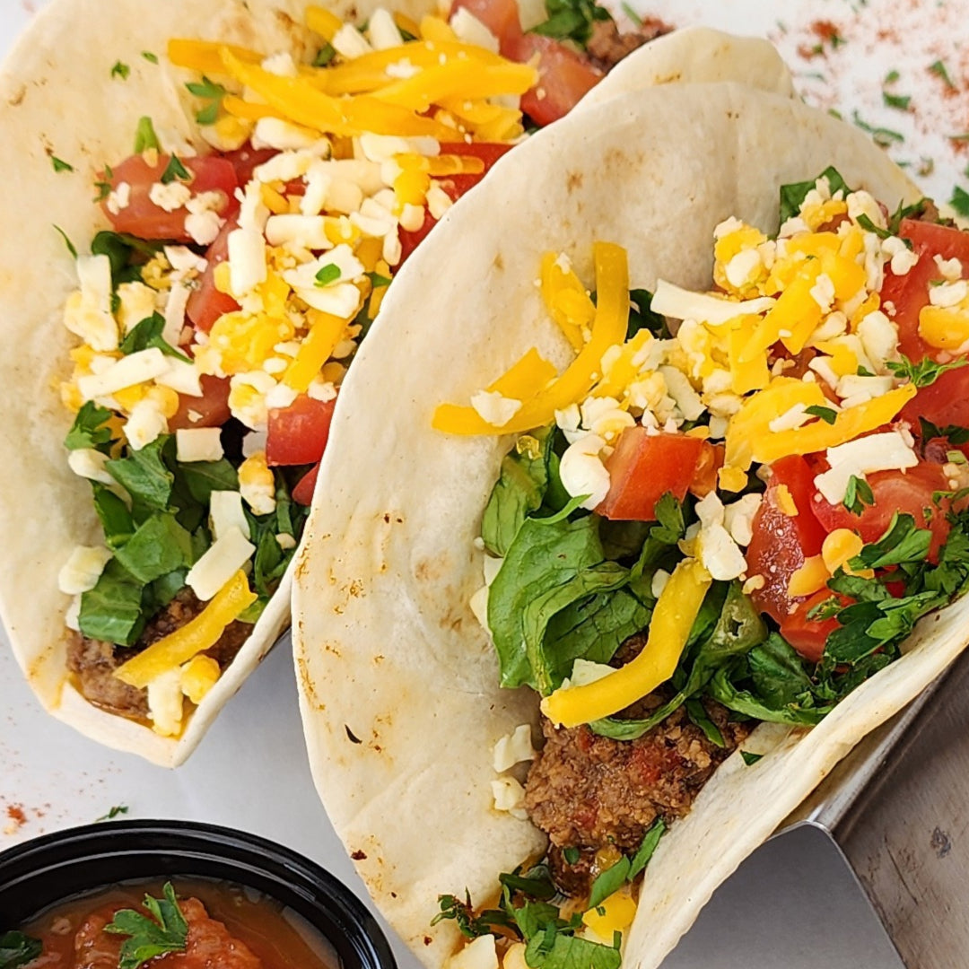 TACO PLATE BEEF OR CHICKEN (Catered Box Lunch)
