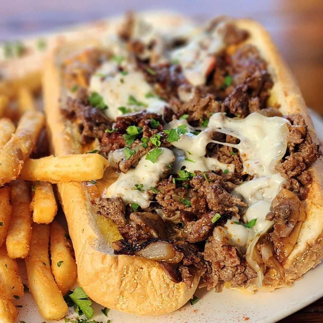 PHILLY CHEESE STEAK SANDWICHES  (Catered Buffet Style)