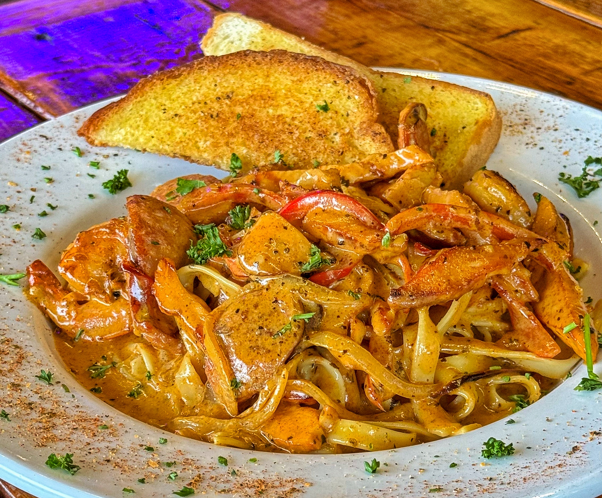 Cajun Pasta - Chicken, Andouille Sausage and Shrimp (Half Pan or Full Pan)